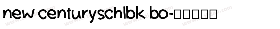 new centuryschlbk bo字体转换